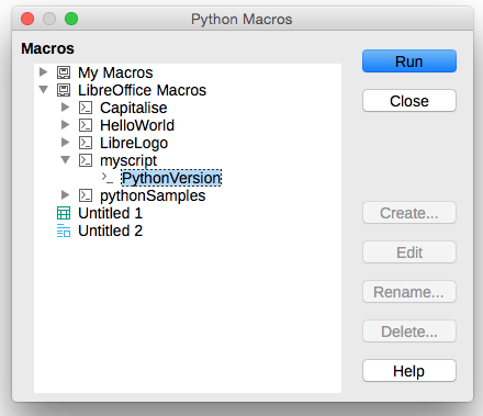 python libreoffice writer