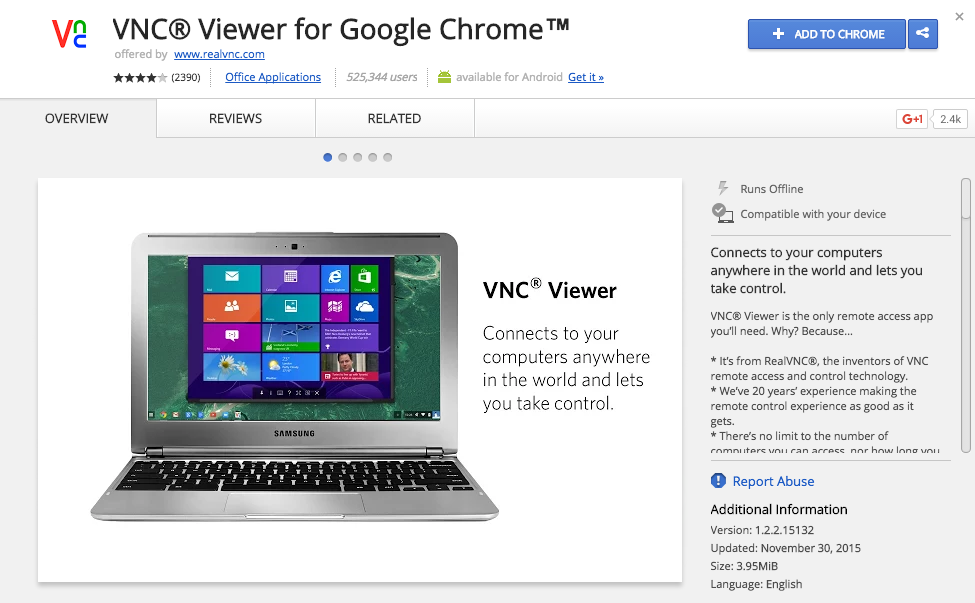 VNC for Chrome